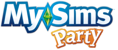 MySims Party title screen for Nintendo DS